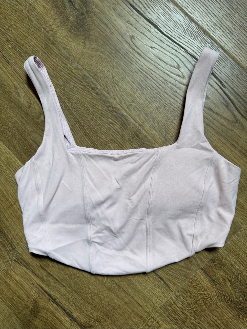 Light Pink Women's Athletic Crop Top